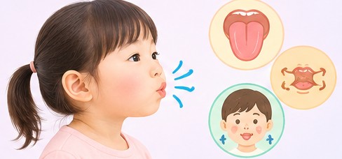 小児口腔機能発達訓練のイメージ